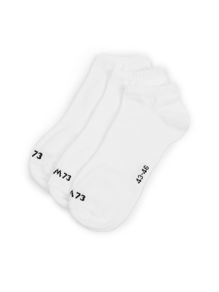 Sam 73 Sada troch párov bielych pánskych ponožiek SAM 73 Invercargill
