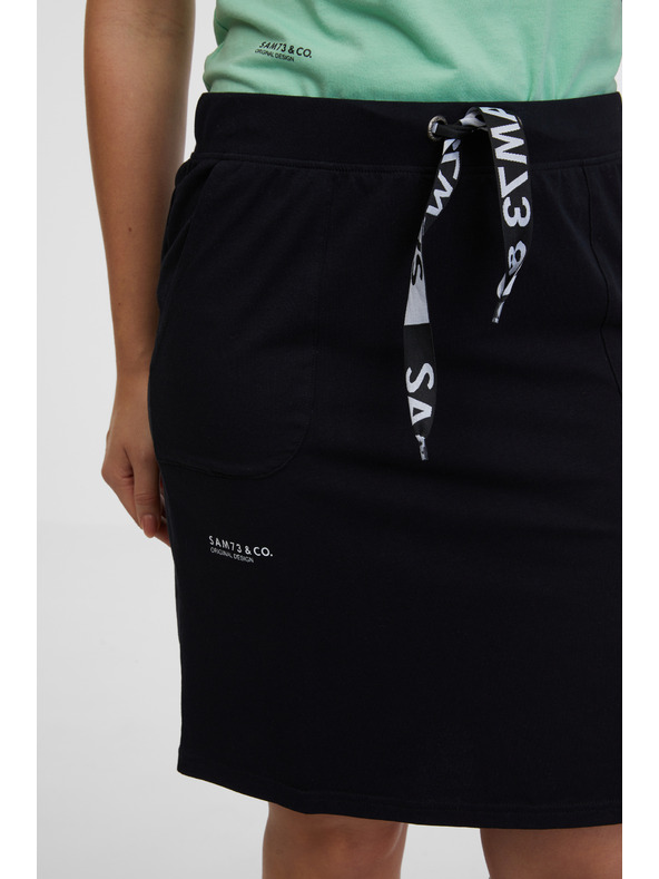 Sam 73 Čierna dámska sukňa SAM 73 Paulina