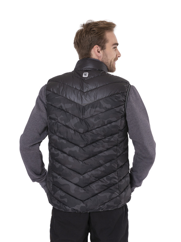 Sam 73 Čierna pánska prešívaná vojenská vesta SAM 73 Gorm