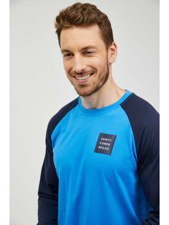 Sam 73 Čierno-modré pánske tričko SAM 73