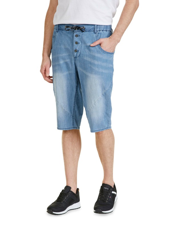 Sam 73 Modré pánske džínsové šortky SAM 73 Kash