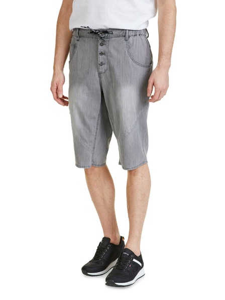 Sam 73 Šedé pánske džínsové šortky SAM 73 Kash