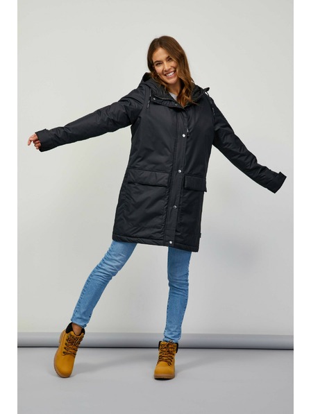 Sam 73 Čierny dámsky kabát SAM 73 Elisa