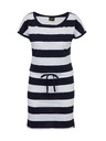 Sam 73 Bielo-modré dámske pruhované krátke šaty SAM 73 Matilda