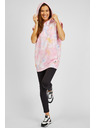Sam 73 Ružová dámska vzorovaná mikina bez rukávov SAM73 Carina