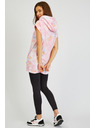 Sam 73 Ružová dámska vzorovaná mikina bez rukávov SAM73 Carina