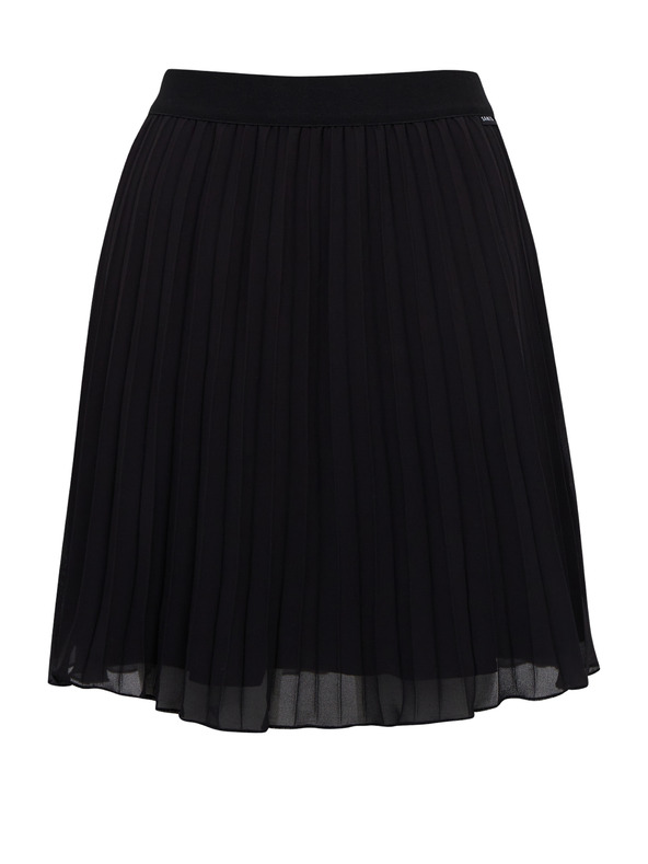 Sam 73 Čierna dámska skladaná minisukňa SAM73 Perseus