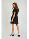 Sam 73 Čierna dámska skladaná minisukňa SAM73 Perseus