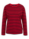 Sam 73 Červené dámske pruhované tričko s dlhým rukávom SAM 73 Prudence