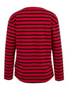 Sam 73 Červené dámske pruhované tričko s dlhým rukávom SAM 73 Prudence