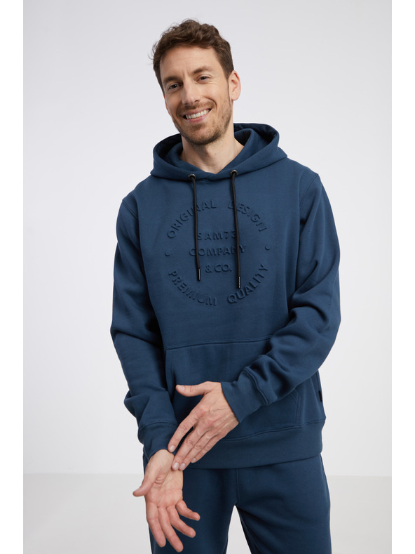 Sam 73 Tmavomodrá pánska mikina SAM 73 Albus