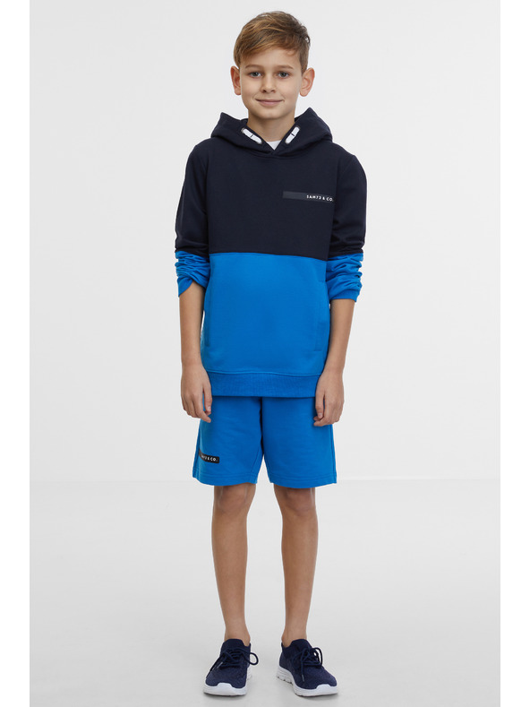 Sam 73 Modrá chlapčenská mikina SAM 73 Chip