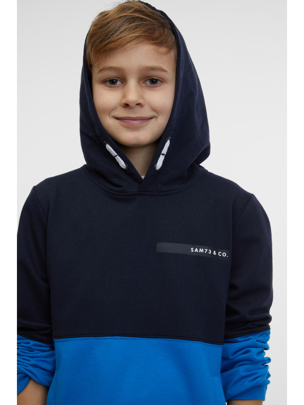 Sam 73 Modrá chlapčenská mikina SAM 73 Chip