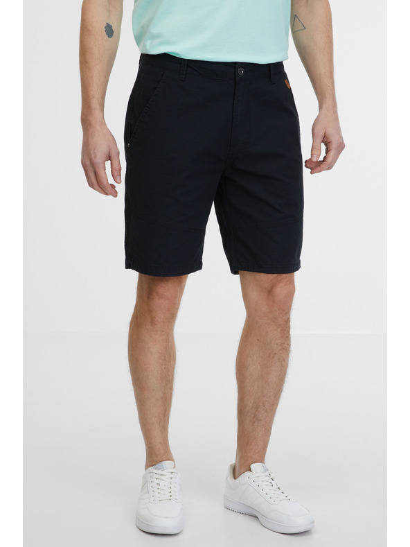 Sam 73 Čierne pánske šortky SAM 73 Enrique