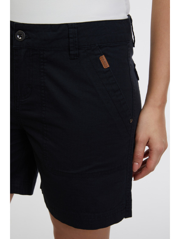 Sam 73 Čierne dámske capri šortky SAM 73 Aurora