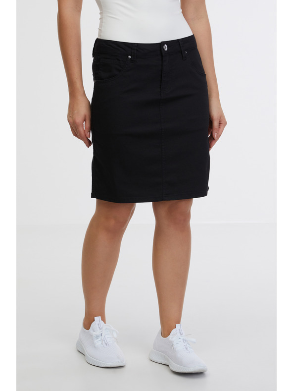 Sam 73 Čierna dámska džínsová sukňa SAM 73 Belén