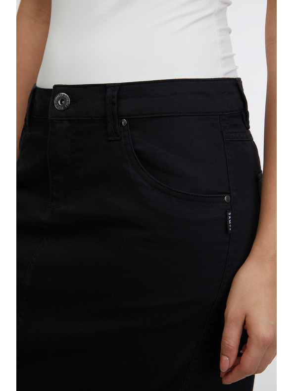 Sam 73 Čierna dámska džínsová sukňa SAM 73 Belén