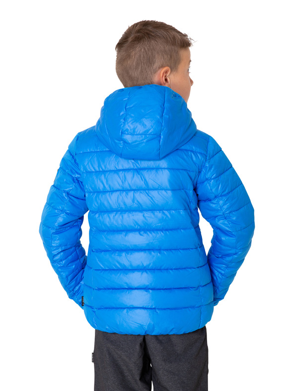 Sam 73 Modrá chlapčenská prešívaná zimná bunda s kapucňou SAM 73 Jonah