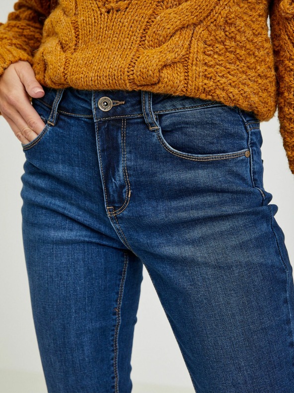 Orsay Tmavomodré dámske slim fit džínsy ORSAY