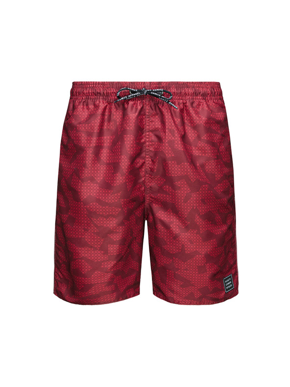 Sam 73 Vínové pánske vzorované plavky SAM 73