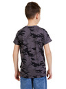 Sam 73 Tmavosivé chlapčenské vzorované tričko SAM 73 Kelvin