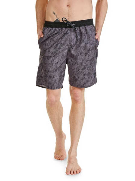 Sam 73 Tmavosivé pánske vzorované šortky SAM 73 Noah