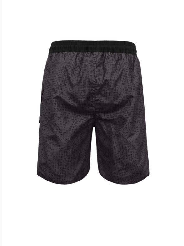 Sam 73 Tmavosivé pánske vzorované šortky SAM 73 Noah