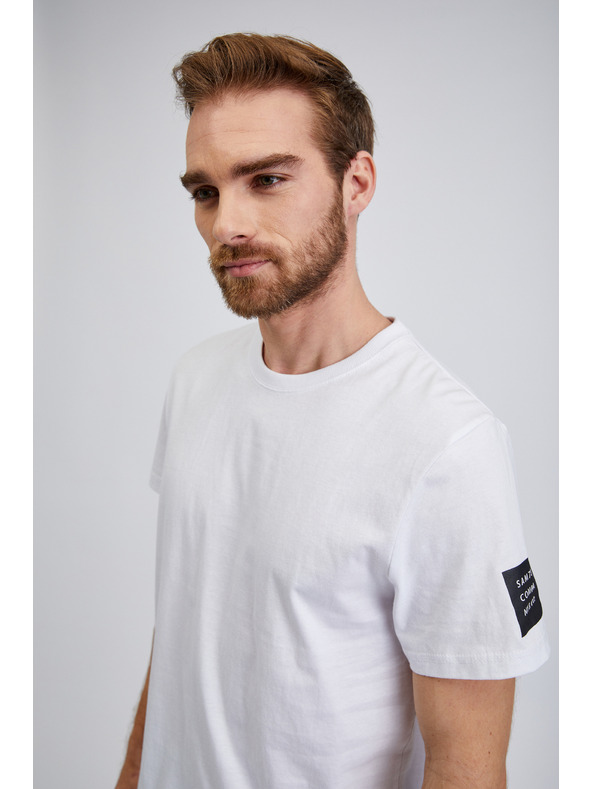 Sam 73 Biele pánske tričko SAM 73 Freddie