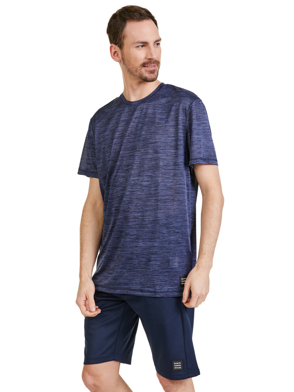 Sam 73 Tmavo fialové pánske tričko SAM 73 Eugene