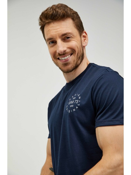 Sam 73 Tmavomodré pánske tričko SAM 73 Sepot