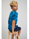 Sam 73 Modré chlapčenské bavlnené armádne tričko SAM73 Hydrus