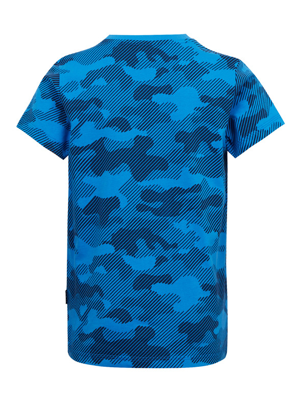 Sam 73 Modré chlapčenské bavlnené armádne tričko SAM73 Hydrus