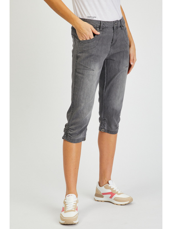 Sam 73 Šedé dámske trojštvrťové džínsy SAM73 Orion