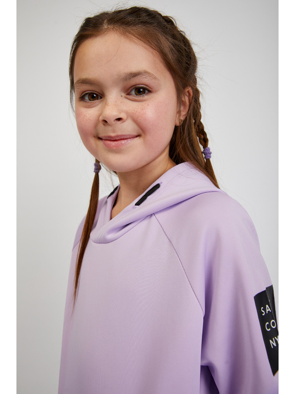 Sam 73 Svetlofialová dievčenská mikina s kapucňou SAM73 Virgo