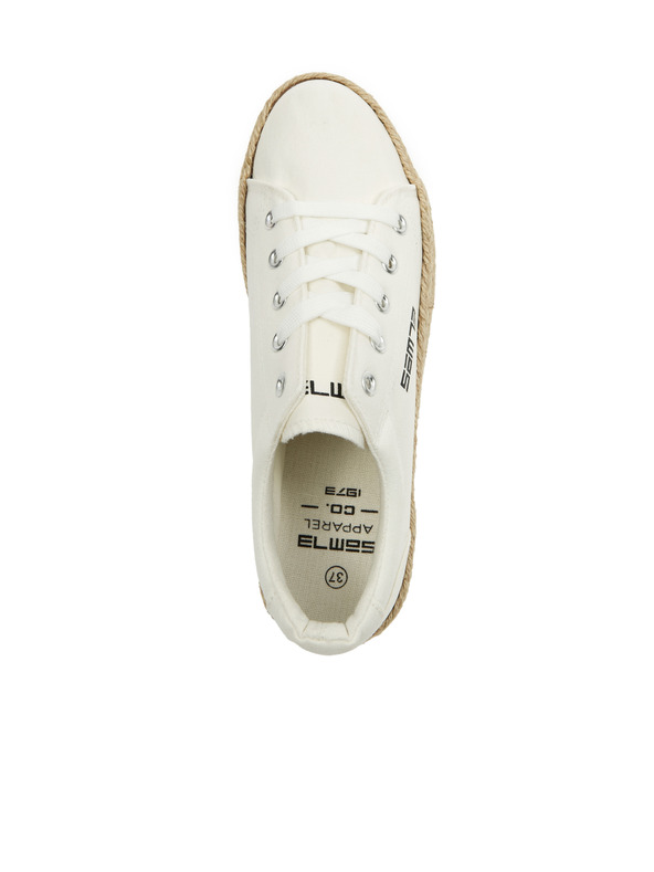 Sam 73 Biele dámske tenisky na platforme SAM73 Merylin