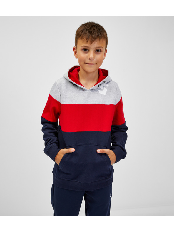 Sam 73 Modro-červená chlapčenská mikina SAM 73 Leael