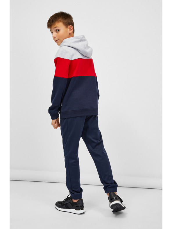 Sam 73 Modro-červená chlapčenská mikina SAM 73 Leael