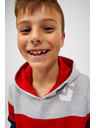 Sam 73 Modro-červená chlapčenská mikina SAM 73 Leael