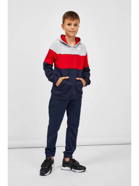 Sam 73 Modro-červená chlapčenská mikina SAM 73 Leael