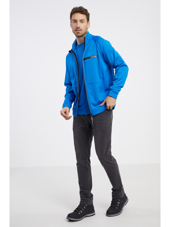 Sam 73 Modrá pánska mikina na zips SAM 73 Darth