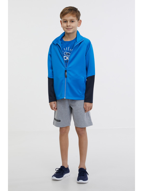 Sam 73 Modrá chlapčenská mikina na zips SAM 73 Nana