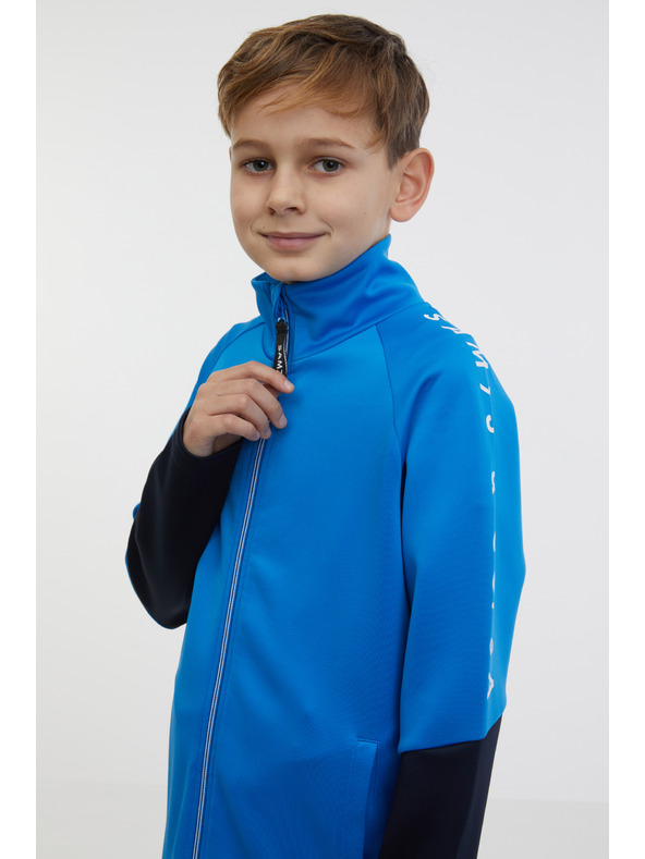 Sam 73 Modrá chlapčenská mikina na zips SAM 73 Nana