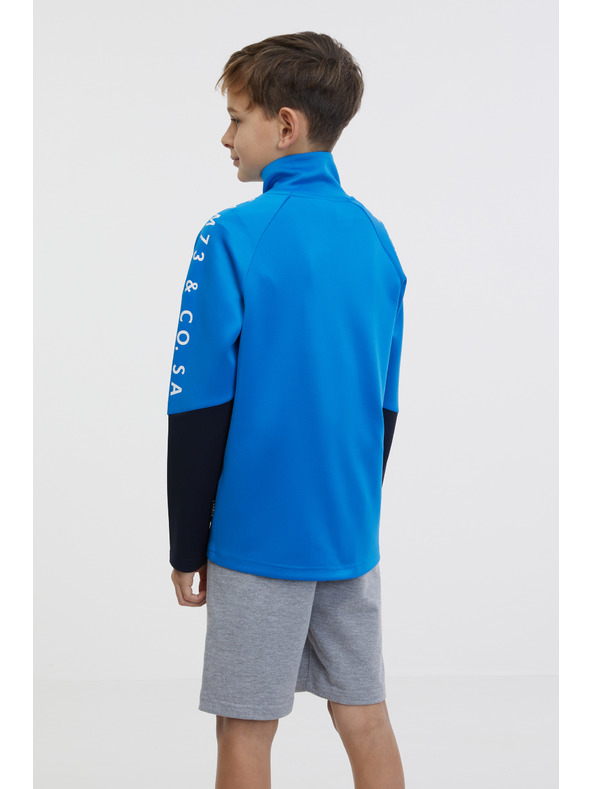 Sam 73 Modrá chlapčenská mikina na zips SAM 73 Nana