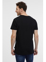 Sam 73 Šedo-čierne pánske tričko SAM 73 Ernesto