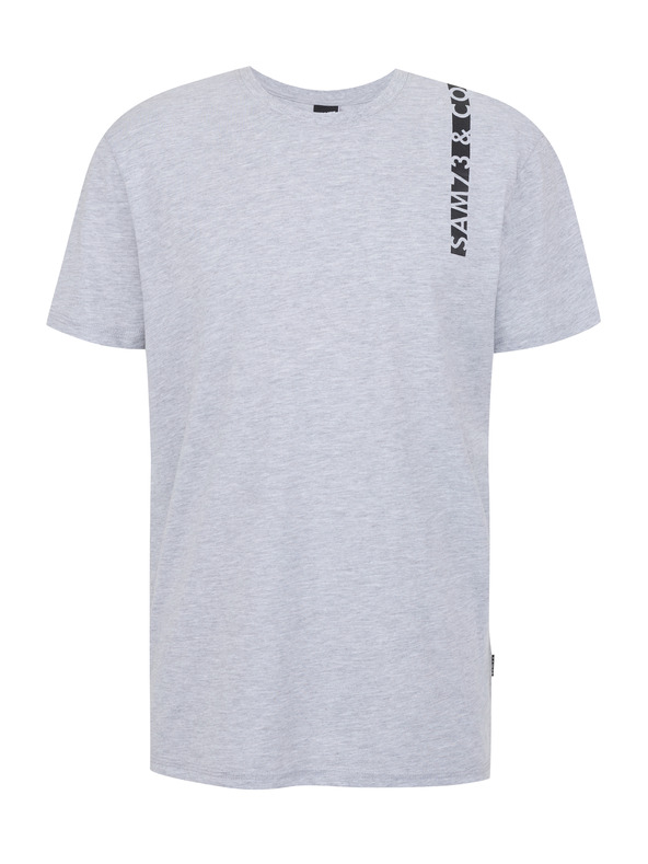 Sam 73 Svetlošedé pánske tričko SAM 73 Fabio