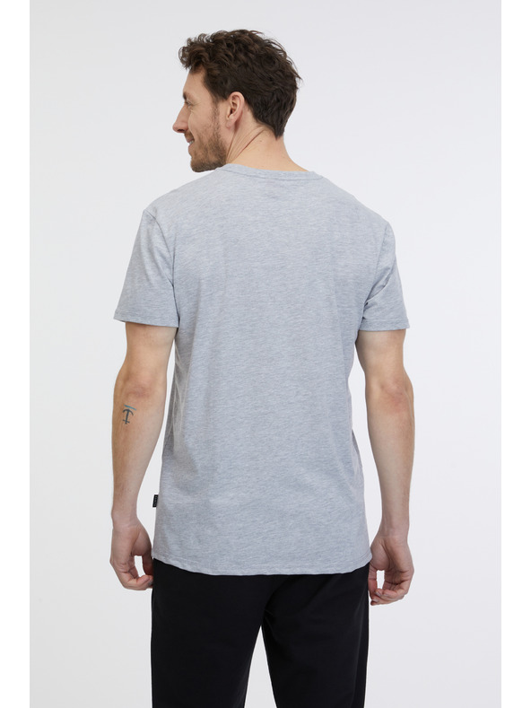 Sam 73 Svetlošedé pánske tričko SAM 73 Fabio