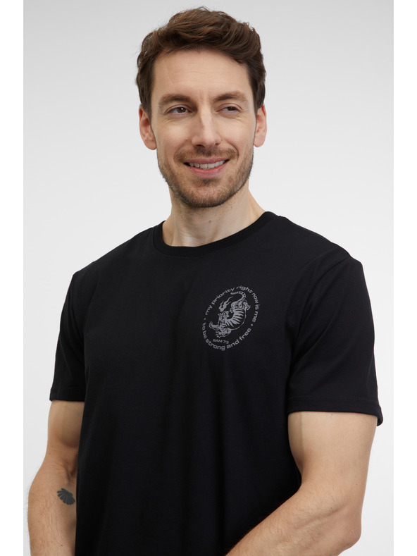 Sam 73 Čierne pánske tričko SAM 73 Felipe