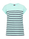 Sam 73 Tyrkysové dámske pruhované tričko SAM 73 Mercedes