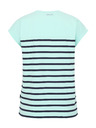 Sam 73 Tyrkysové dámske pruhované tričko SAM 73 Mercedes