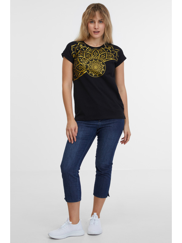 Sam 73 Čierne dámske tričko SAM 73 Milagros